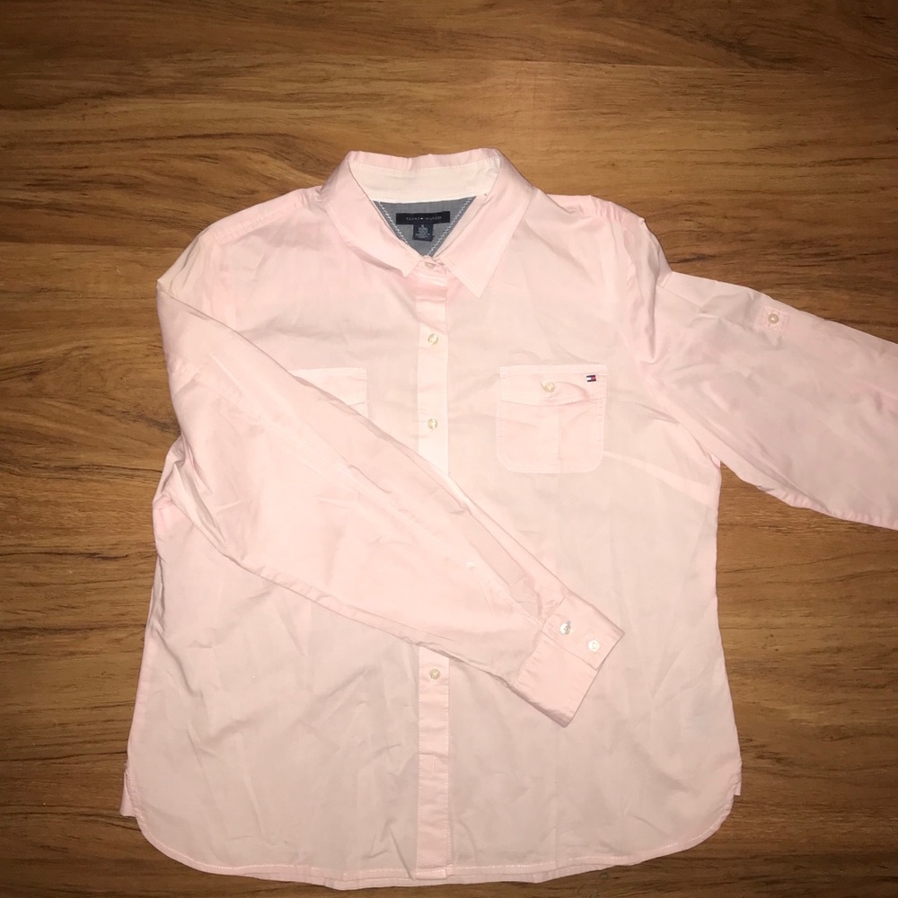 Tommy Hilfiger Pink Button Down Dress Shirt