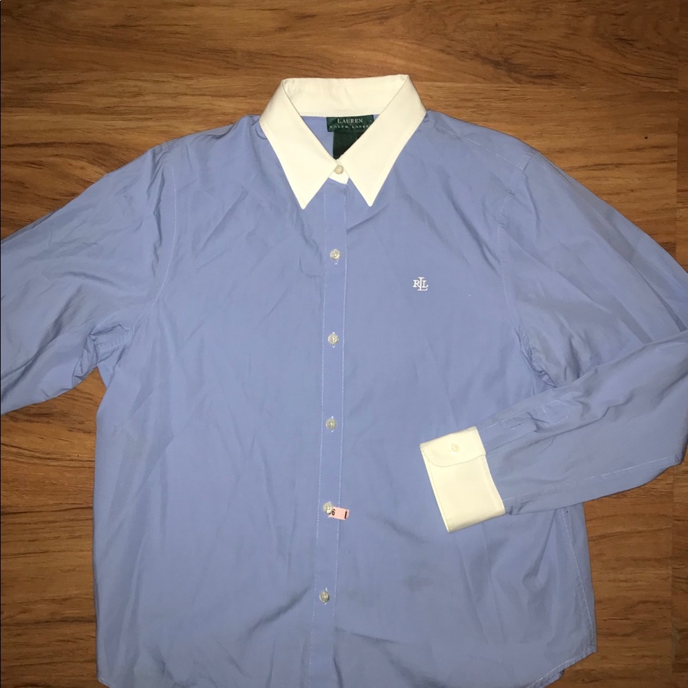 Ralph Lauren Banker Dress Shirt Blue