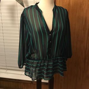 NY&Co peplum blouse