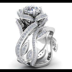 Size 6 womans wedding ring set