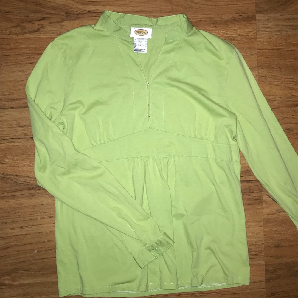 Talbots Green Blouse