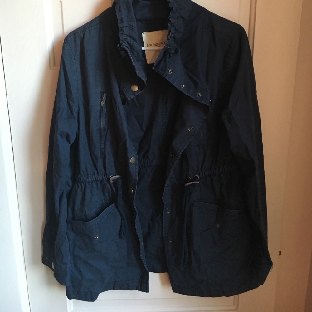 Sound & Matter Barbour-Style jacket w/ waist cinch