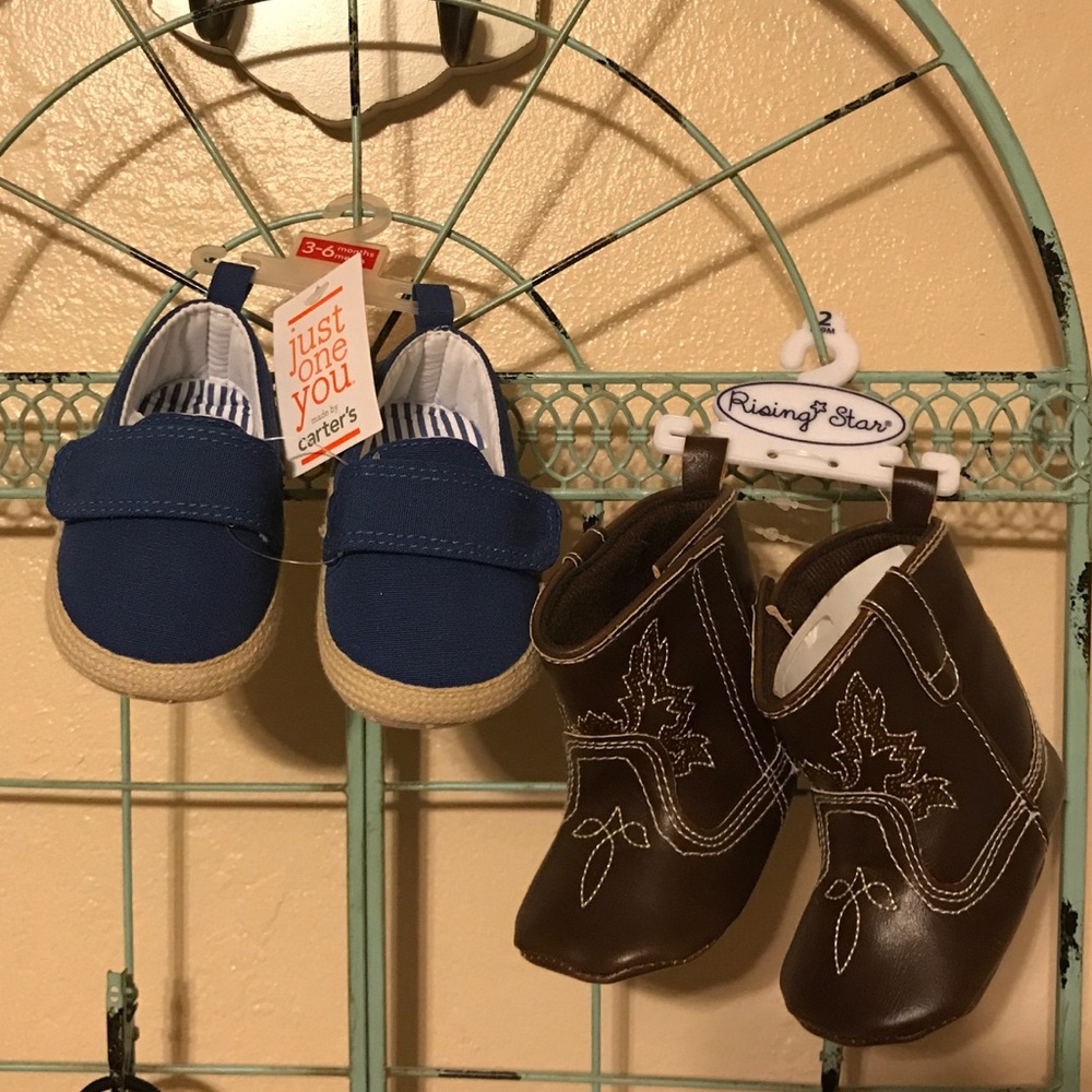 New with tags infant crib shoes  and boots