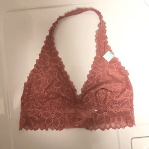 BRAND NEW Rose Halter Floral Bralette