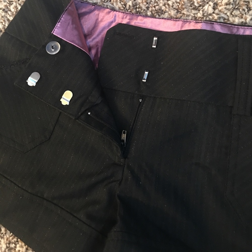 Black fancy shorts