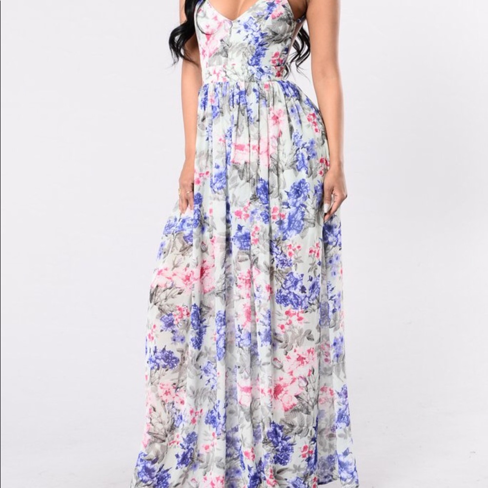 Fit & Flare Hydrangea Dress 🎀🌸