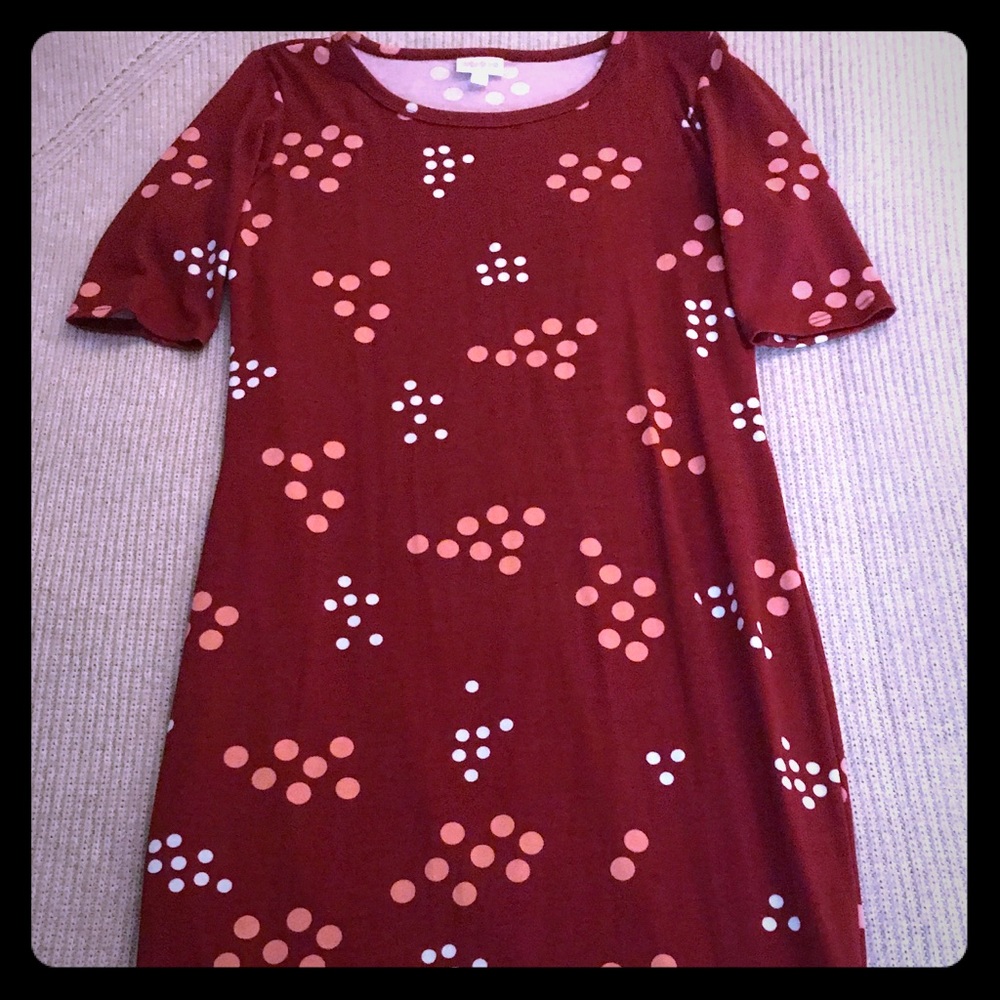 LuLaRoe Julia Dress Small