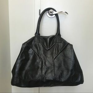 YSL/Yves Saint Laurent black patent tote