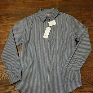 Uniqlo Cotton striped long sleeve nwt