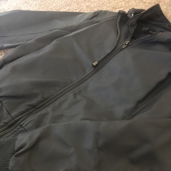 Grey Faux leather jacket - Picture 1 of 5