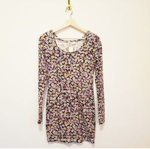 NWT Billabong Floral Long Sleeve Dress