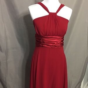 Red cocktail dress