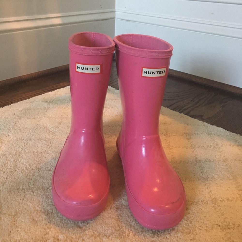 Hunter rain boots Pink.
