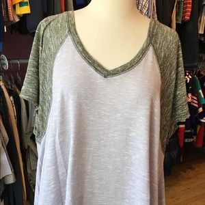Free People L Purple Top