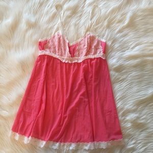 NWOT Sheer Pink Hanky Panky Chemise