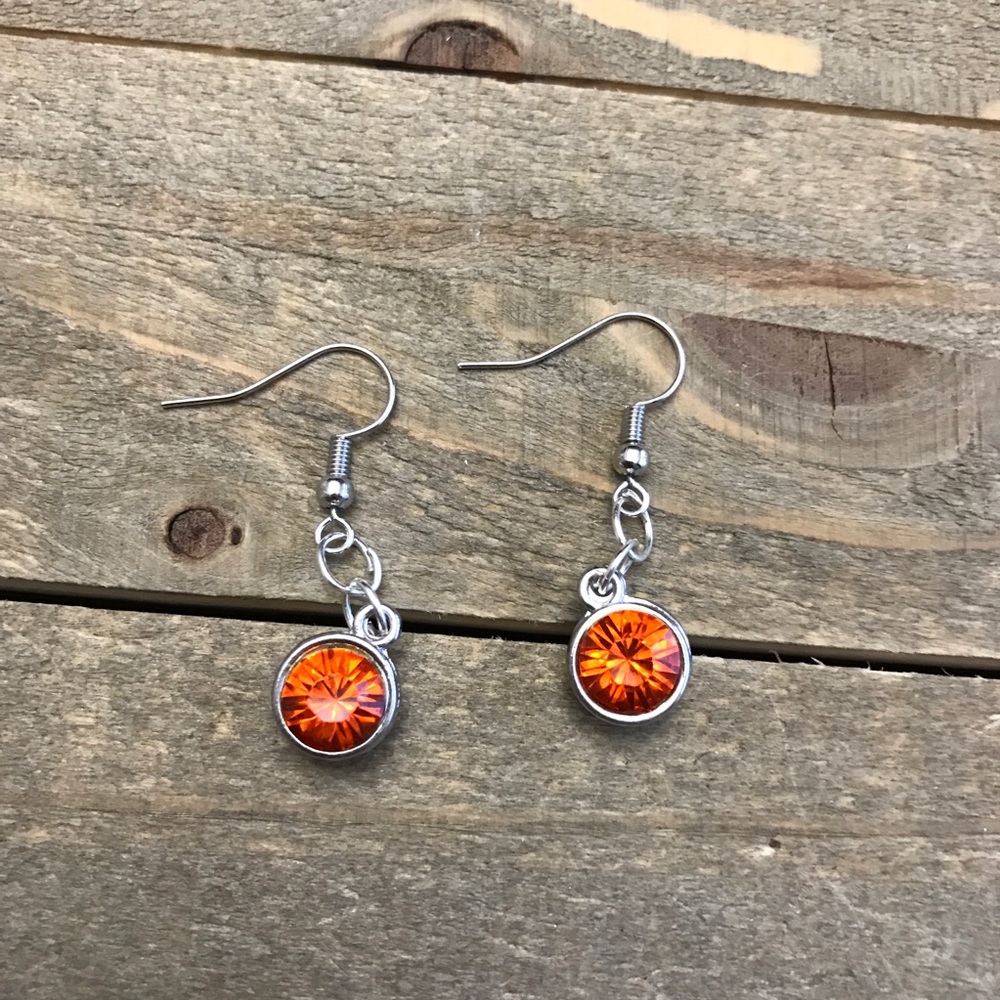 3 for $25 Handmade Orange Dangle Earrings - Picture 1 of 1