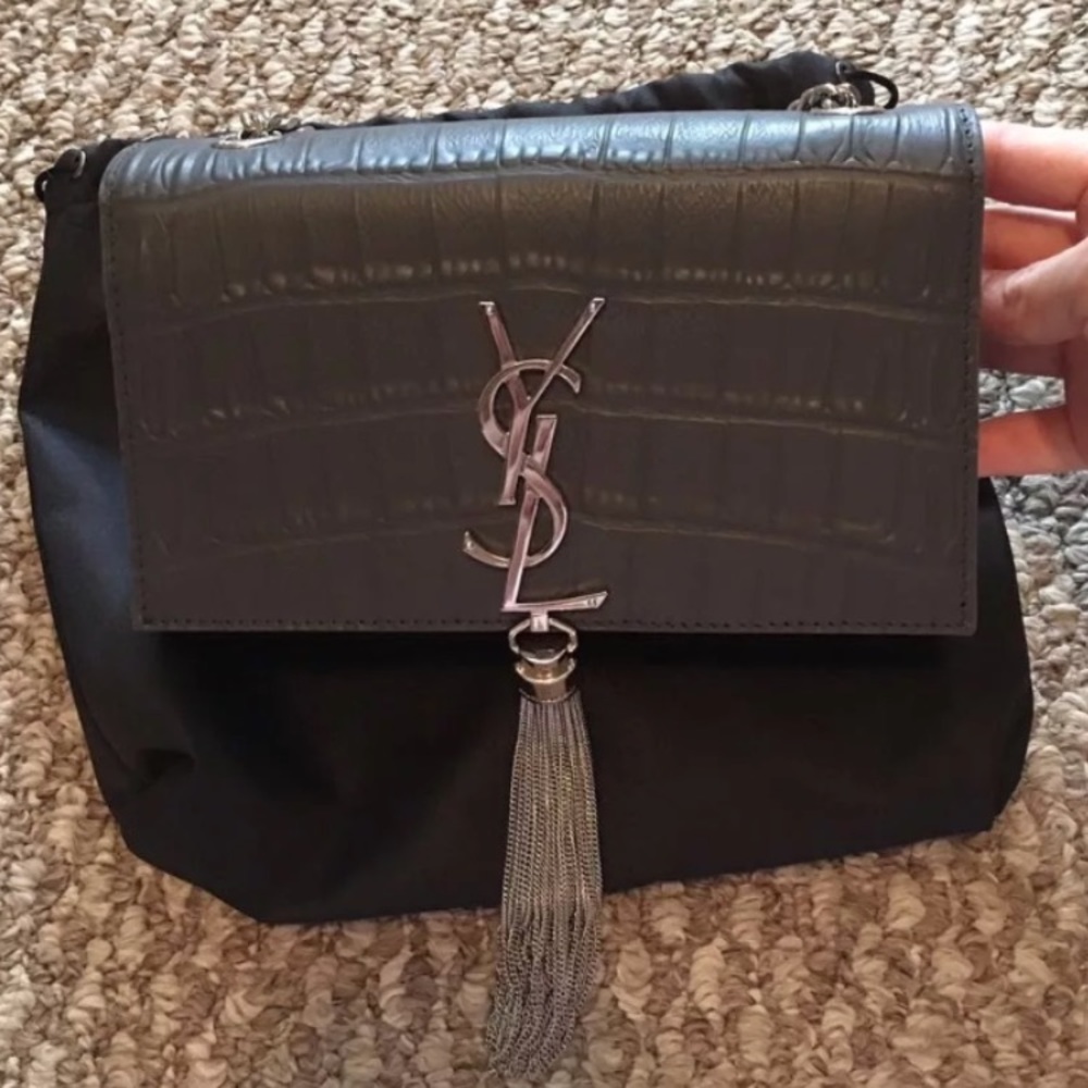 Authentic Crocodile Saint Laurent YSL Kate small