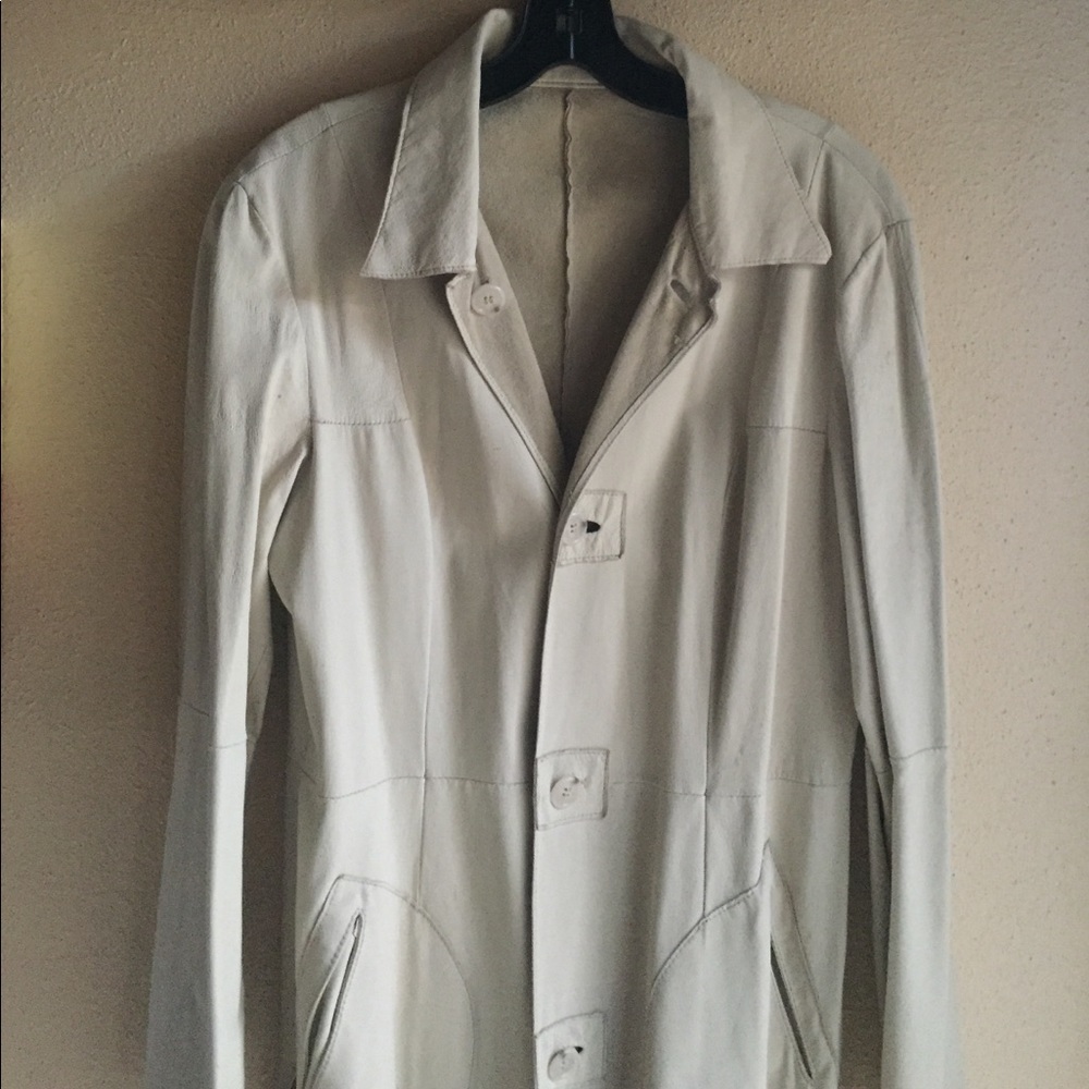 Autunno Collezione distressed lamb trench