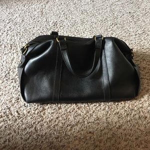 Madewell Glasglow satchel, black leather