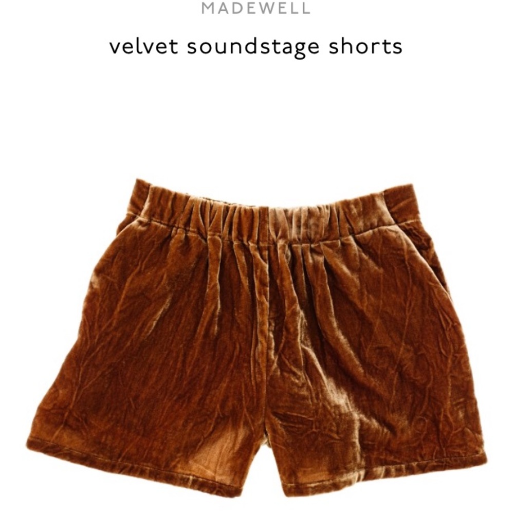 Madewell Velvet Brown Shorts