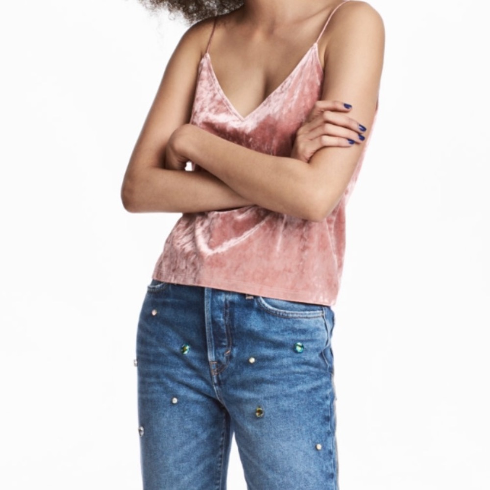 Velour Camisole Top