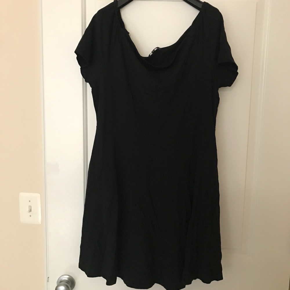 Asos off-shoulder skater dress