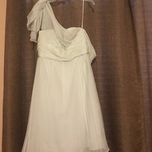 Mint green bridesmaids dress