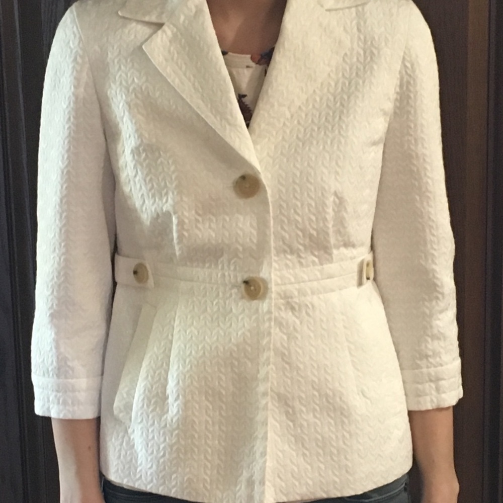 Banana Republic White Blazer