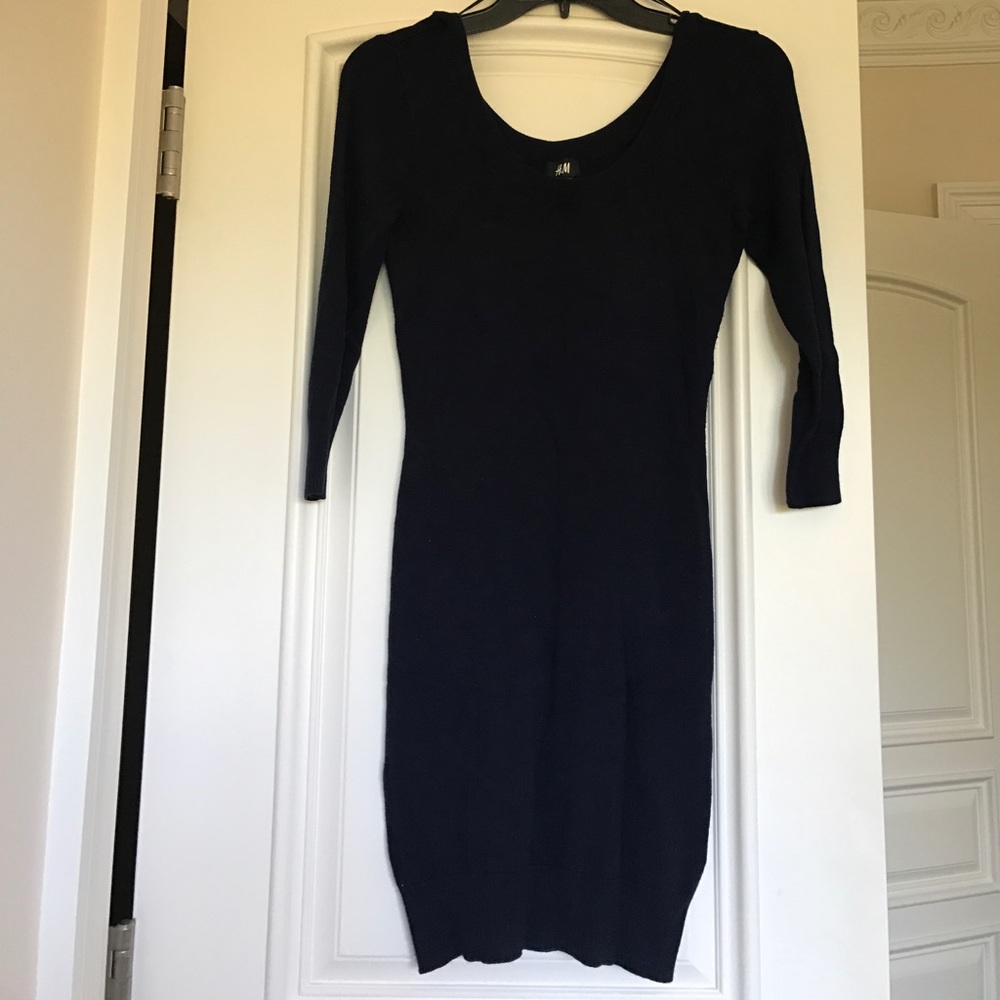 H&M Navy Sweater Dress