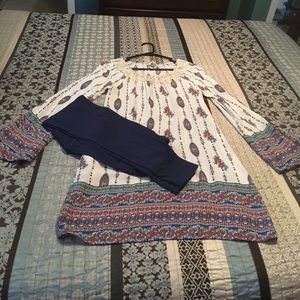 LuLaRoe leggings and Mimi Chica dress.