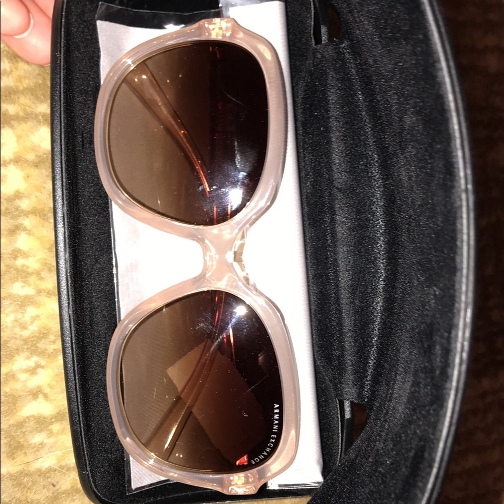 Armani Exchange Sunglasses (Pale Pink/Tan)