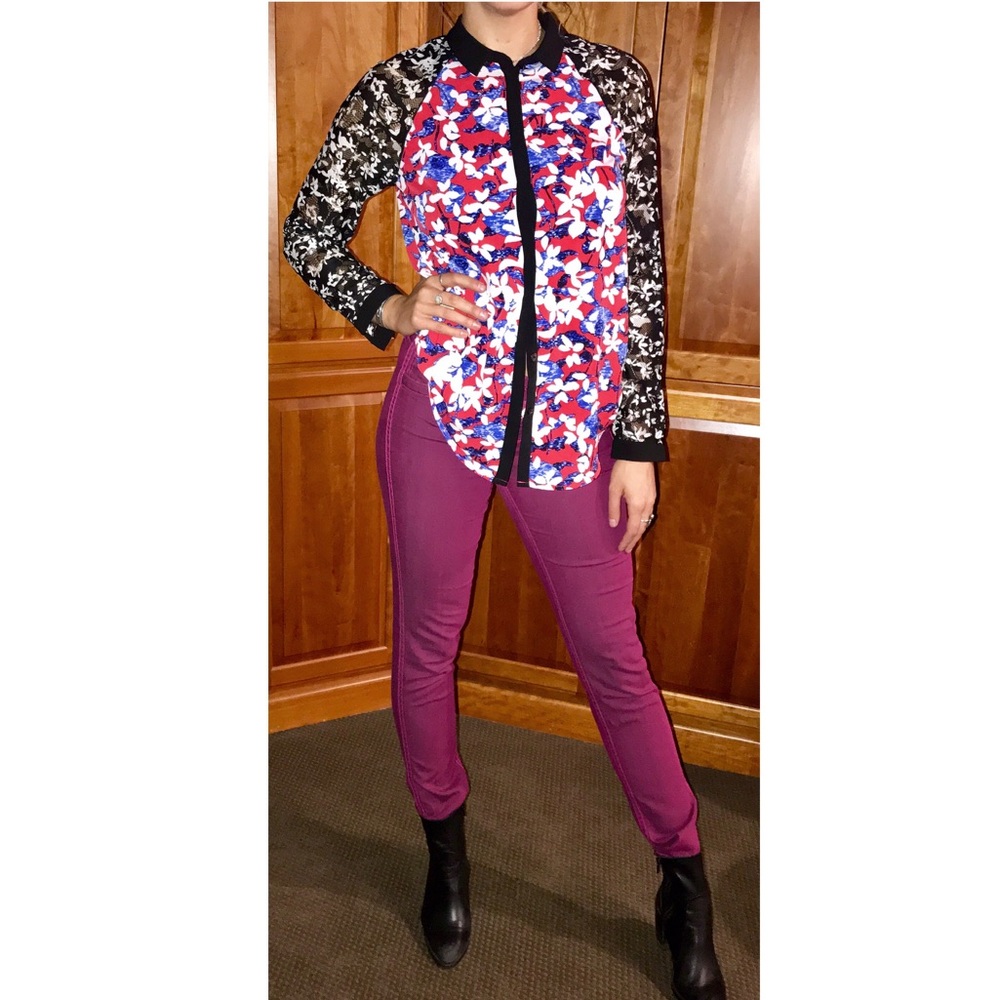 Peter Pilotto for Target Floral Button-Down Blouse