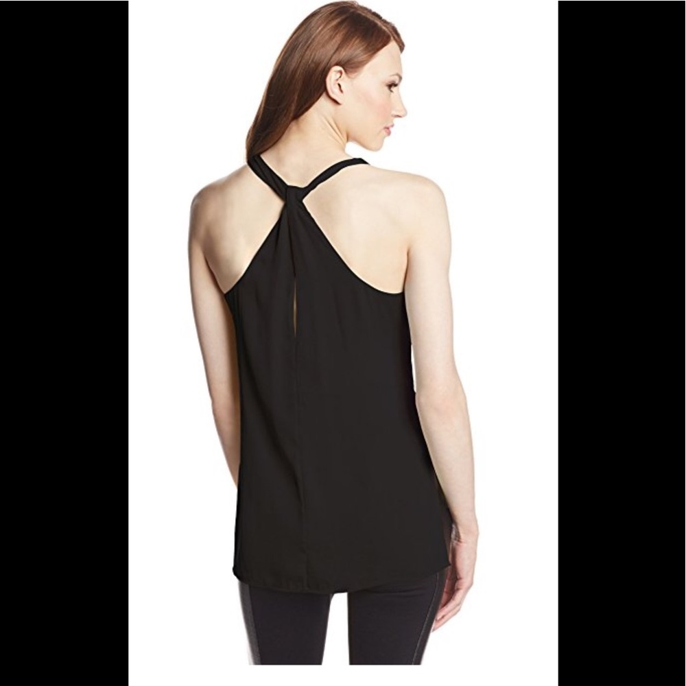BCBG black edita blouse