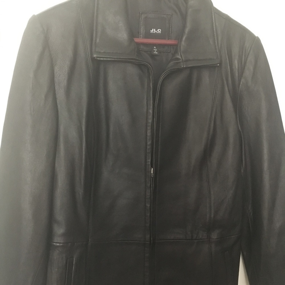 Light weight soft leather coat/blazer