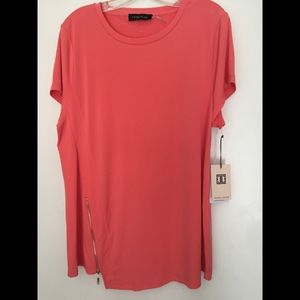 Ivanka Trump Womens Shirt Sz XL Orange Coral NEW