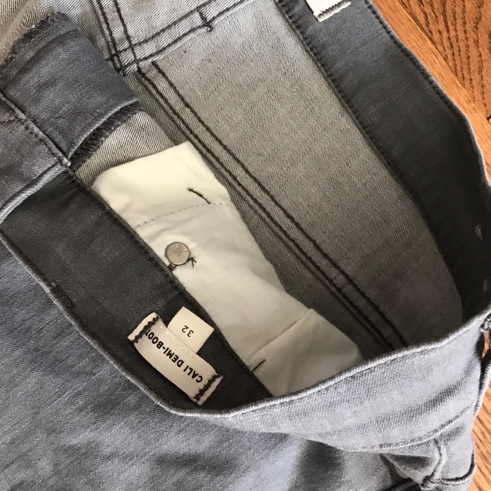 Madewell Cali denim boot grey size 32