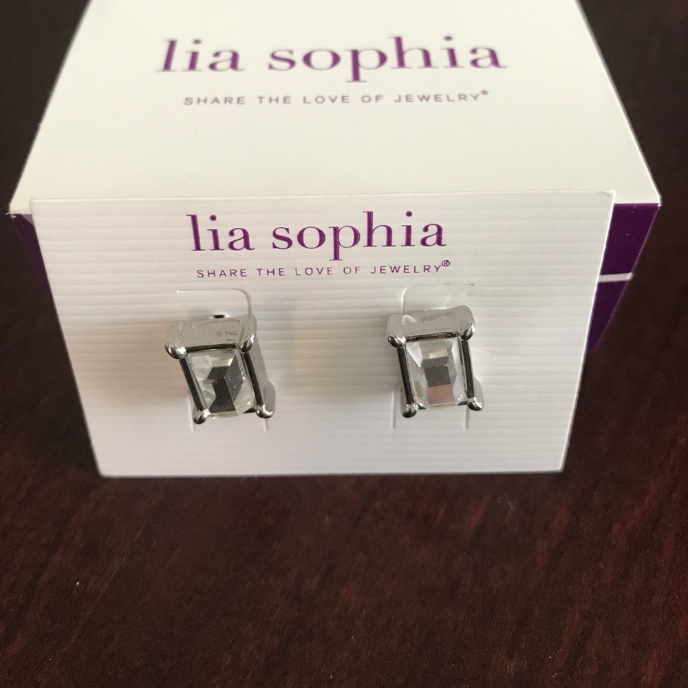Lia Sophia mirror mirror stud earrings