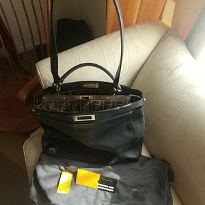 Large Authentic Fendi peekaboo