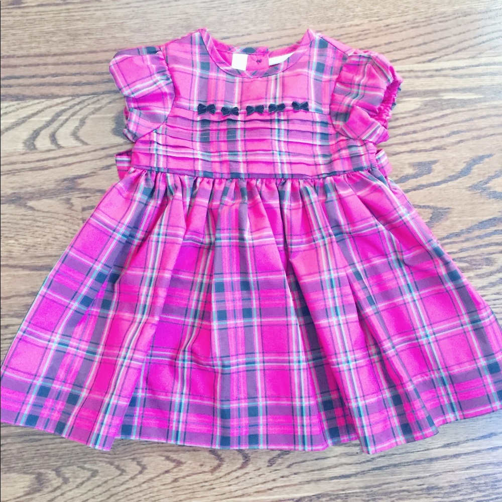 Girls Christmas Red Plaid Dress