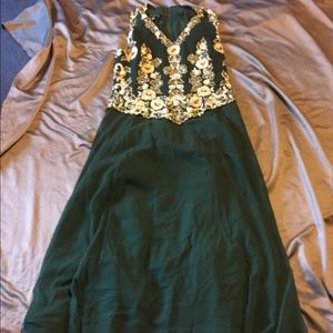 Green and Gold Dress