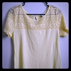 Forever 21 lace trimmed top