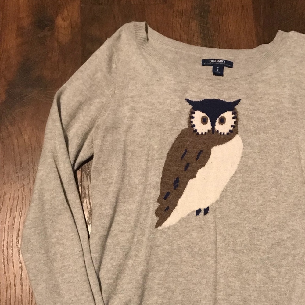 Gray Owl Sweater