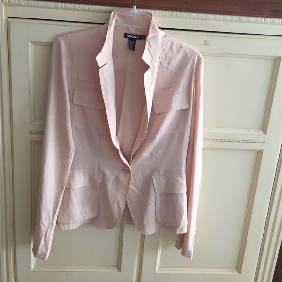 silk pink blazer