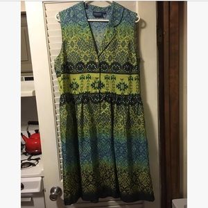 Pendleton silk button down dress