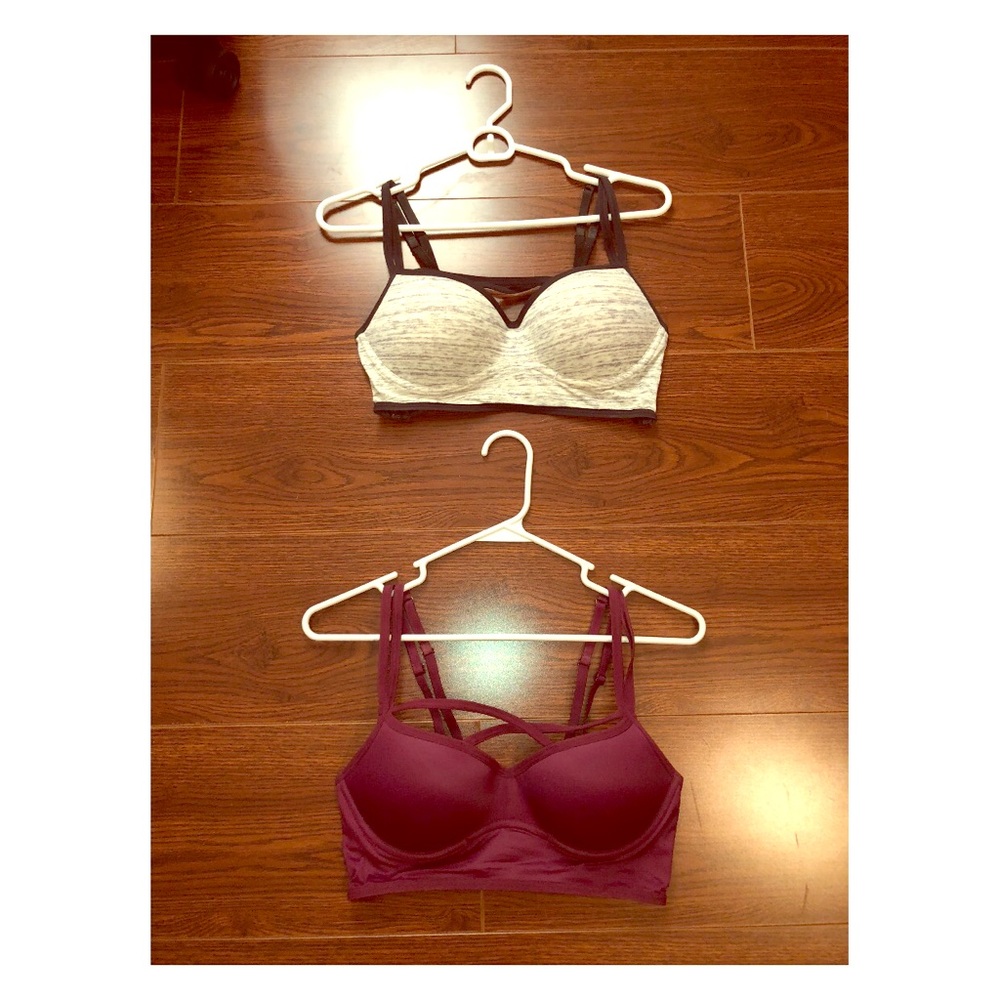 Victoria’s Secret Pink Cross Cross Push up Bras