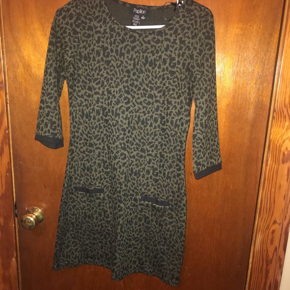 Bella rose cheetah dress
