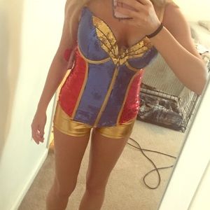 Wonder Woman Halloween Corset Costume