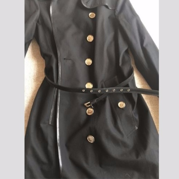 SOLD ❌BURBERRY •NWT• Hillgrove LeatherTrim Trench - Picture 6 of 8