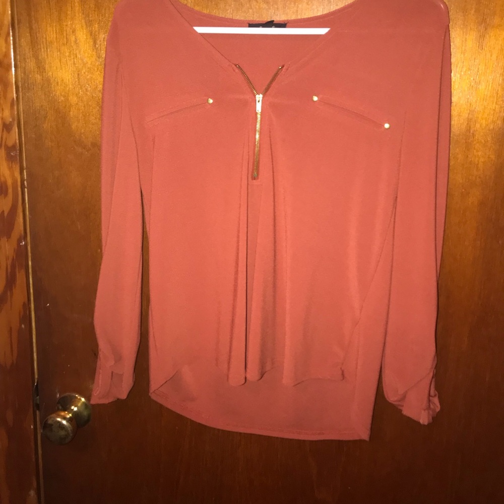 Burnt orange shirt