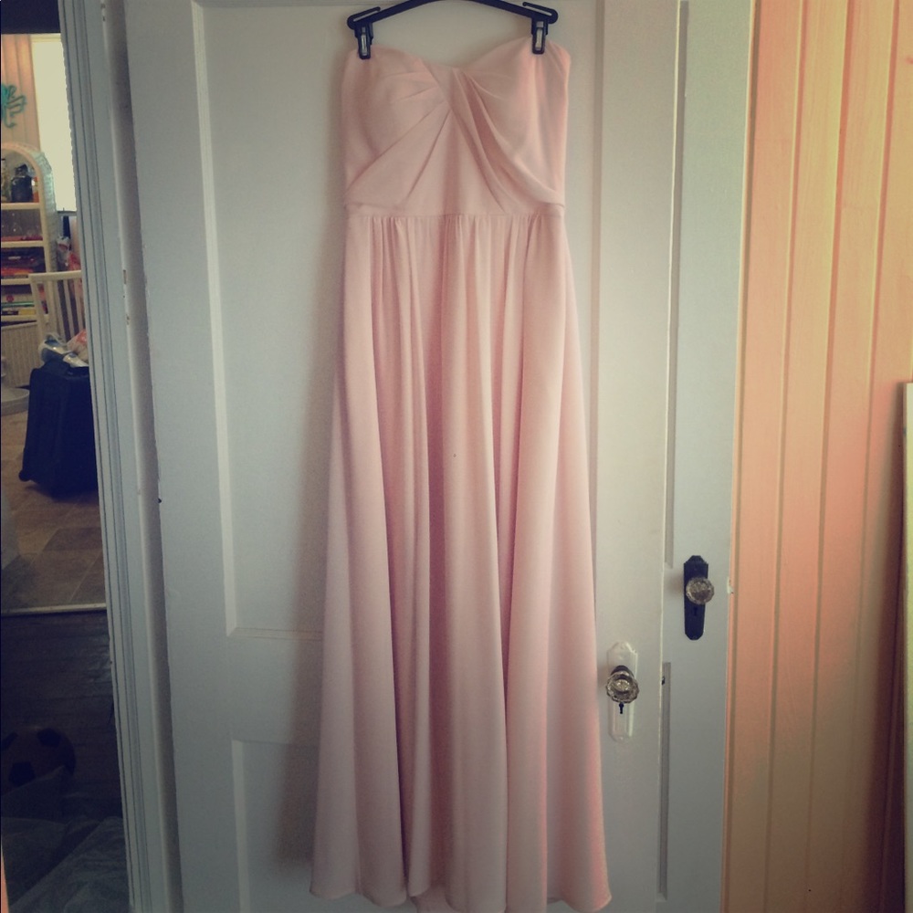Blush bridesmaid dress